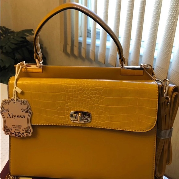 Touch by Alyssa Milano Handbags - Alyssa mustard satchel